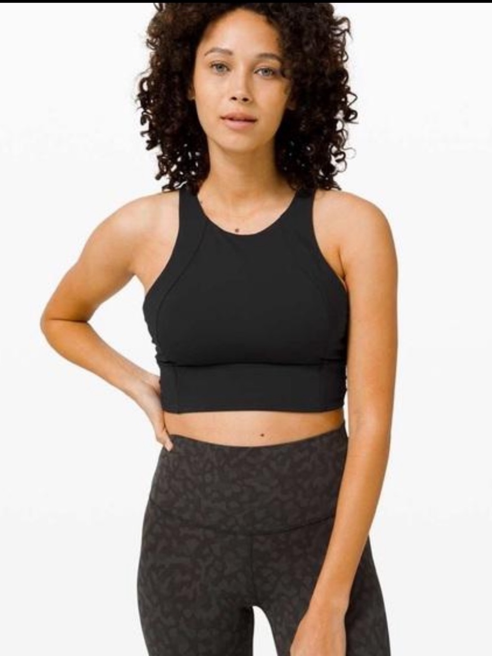 Lululemon Free to Be Serene Bra High Neck in Black Size 12 XL